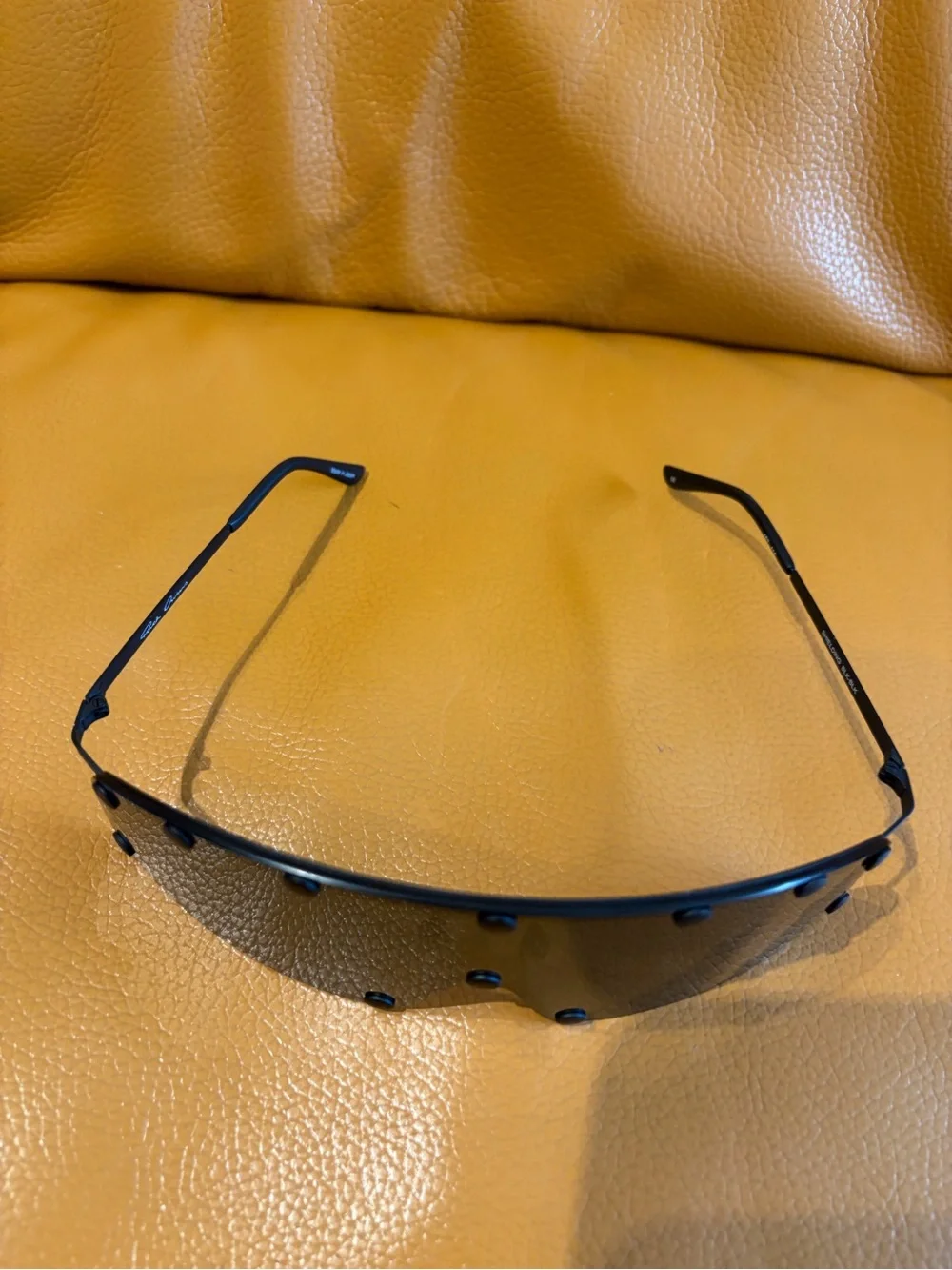 Rick Owens Matte Black Shield Sunglasses